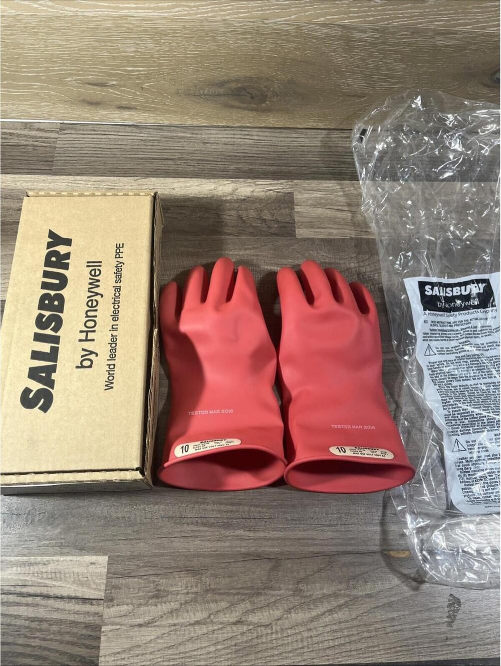 NEW! Salisbury 11" Linesman Glove E0011B/10, Class 00, Size 10, 11"
